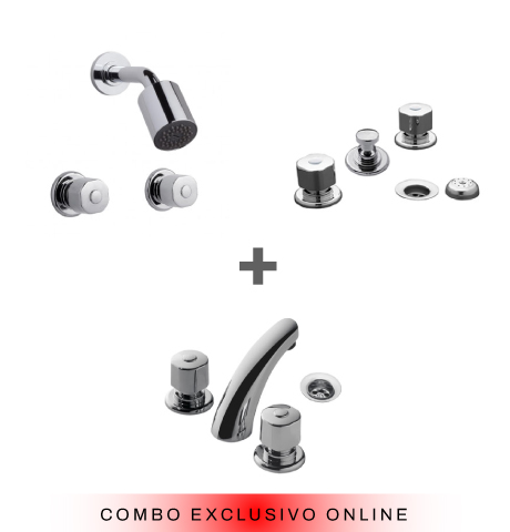 COMBO FV ARIZONA ( GRIFERIA DUCHA B1 + GRIFERIA BIDET B1 + GRIFERIA LAVATORIO B1) - PACKARIZONA 3101030000